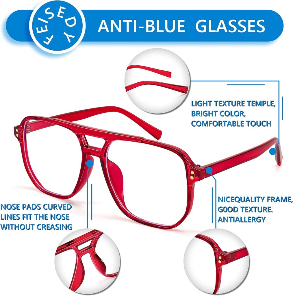 FEISEDY Blue Light Blocking Glasses