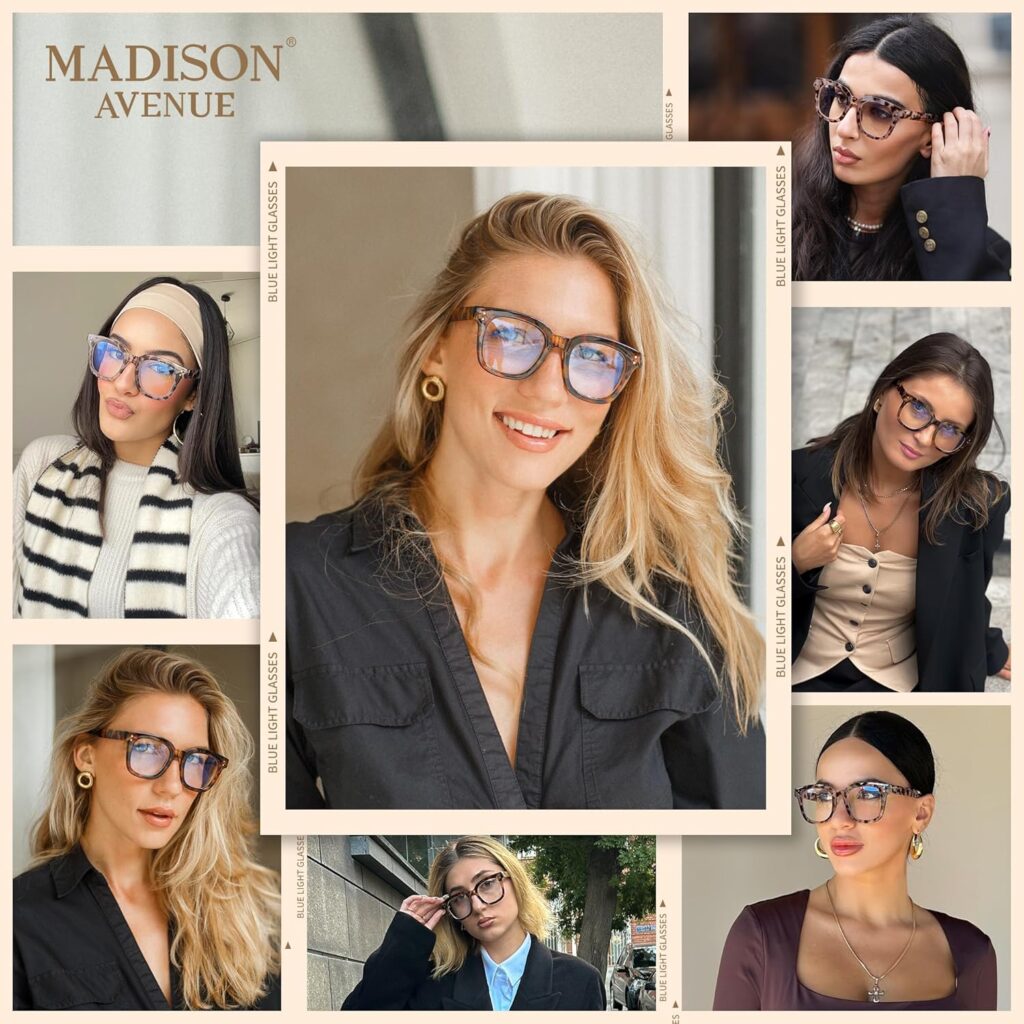 Madison Avenue Oversized Blue Light Glasses